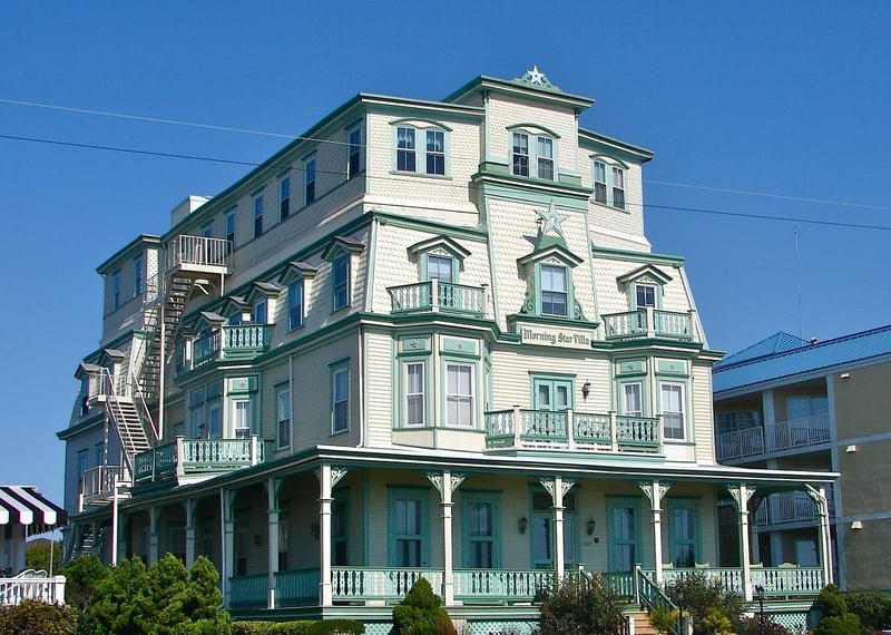 Victorian houses in Cape May, New Jersey
